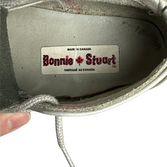 Vintage 🍁🇨🇦 kids leather two-tone lace up ankle shoes - Picture 4 of 5